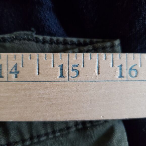 Zara Womara  The Cycler Pants in Dark Khaki Slim Fit Skinny Leg Mid-Rise Size 10 - Picture 10 of 16